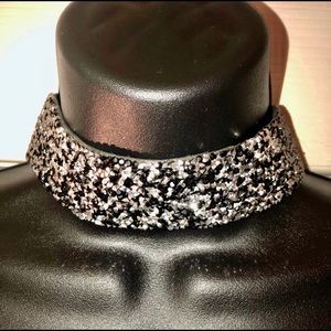 Bling! Black/Silver Cocktail Chocker
